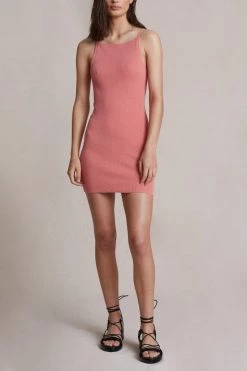 New Arrivals Bec And Bridge Oasis Knit Mini Dress Salmon