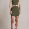 Bec And Bridge Mason Knit Mini Dress Olive