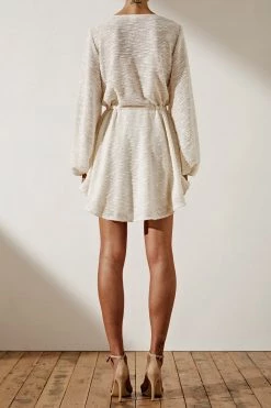 Shona Joy Ortiz Lace Up Mini Dress