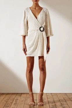 Shona Joy Ortiz Drape Kimono Mini Dress