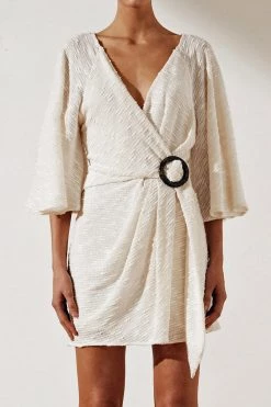 Shona Joy Ortiz Drape Kimono Mini Dress