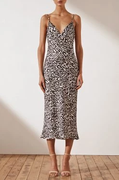 Shona Joy Isabella Bias Slip Midi Dress