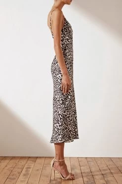 Shona Joy Isabella Bias Slip Midi Dress