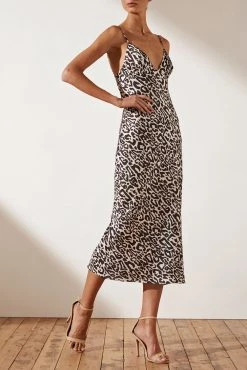 Shona Joy Isabella Bias Slip Midi Dress