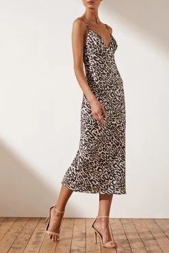 Shona Joy Isabella Bias Slip Midi Dress