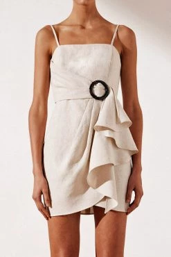 Shona Joy Aluaro Draped Mini Dress