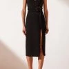 Shona Joy Andrea Fitted Cocktail Dress W Belt