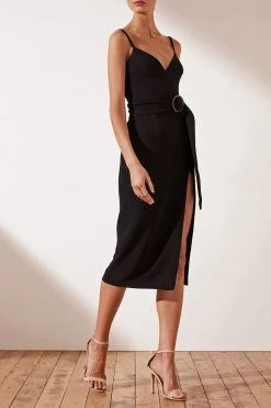 Shona Joy Andrea Fitted Cocktail Dress W Belt 11 Shona Joy Andrea Fitted Cocktail Dress W Belt