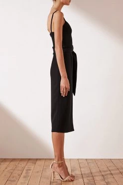 Shona Joy Andrea Fitted Cocktail Dress W Belt 12 Shona Joy Andrea Fitted Cocktail Dress W Belt