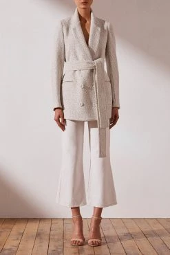 Shona Joy Double Breasted Blazer W Belt