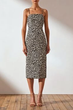 Shona Joy Ziggy Fitted Midi Dress