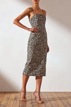Shona Joy Ziggy Fitted Midi Dress