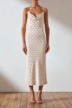 Shona Joy Odell Bias Cowl Midi Dress