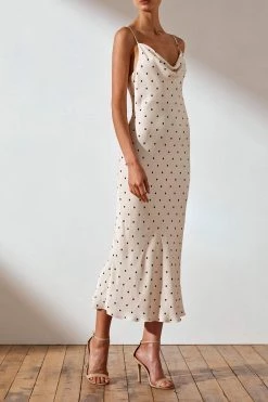 Shona Joy Odell Bias Cowl Midi Dress