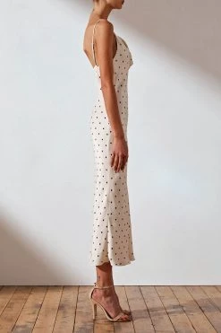 Shona Joy Odell Bias Cowl Midi Dress