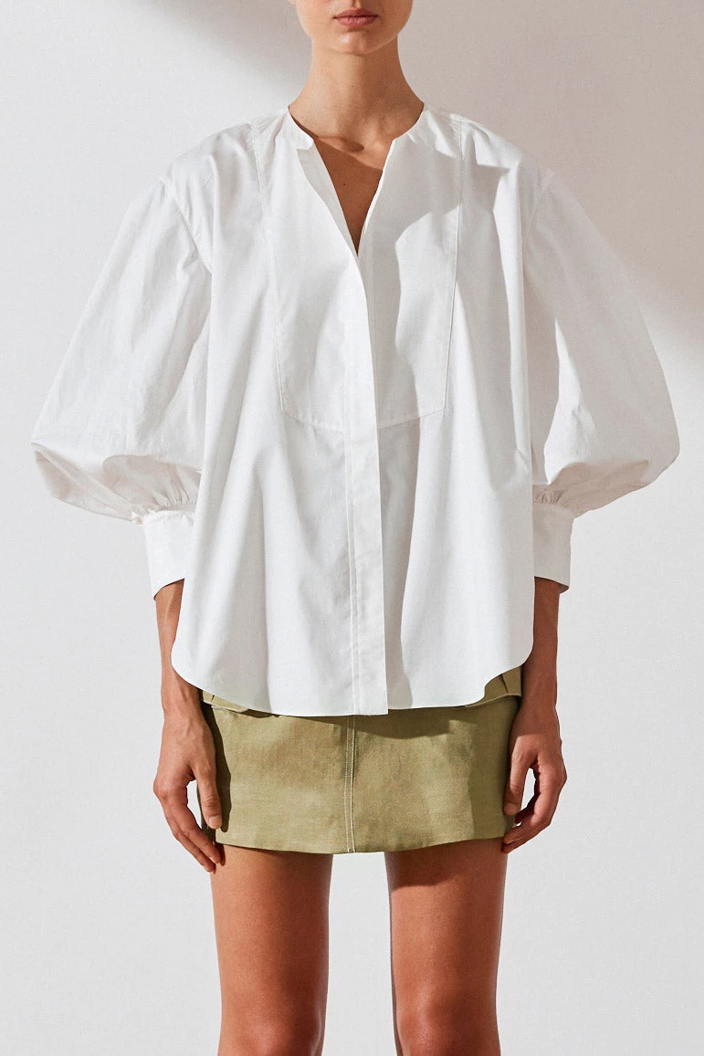 Shona Joy Drake Balloon Sleeve Shirt 4 Shona Joy Drake Balloon Sleeve Shirt