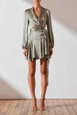 Shona Joy Joan Wrap Mini Dress