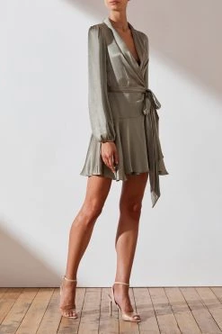 Shona Joy Joan Wrap Mini Dress 8 Shona Joy Joan Wrap Mini Dress