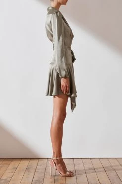 Shona Joy Joan Wrap Mini Dress 9 Shona Joy Joan Wrap Mini Dress