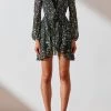 Shona Joy Jarrett Tie Front Mini Dress