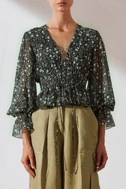 Shona Joy Jarrett Shirred Blouse