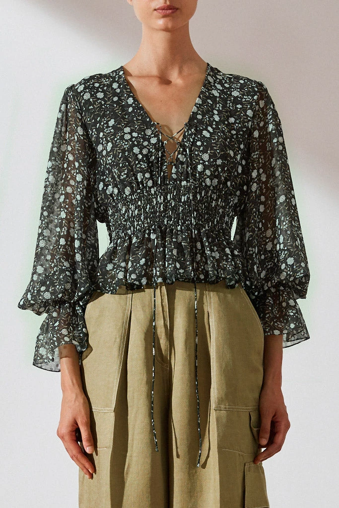 Shona Joy Jarrett Shirred Blouse 3 Shona Joy Jarrett Shirred Blouse