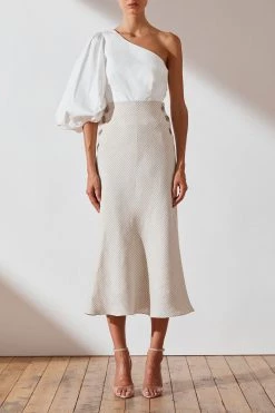 Shona Joy Shaw Bias Midi Skirt