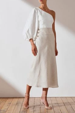 Shona Joy Shaw Bias Midi Skirt