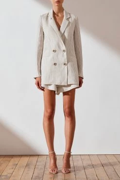Shona Joy Shaw Relaxed Double Breasted Blazer