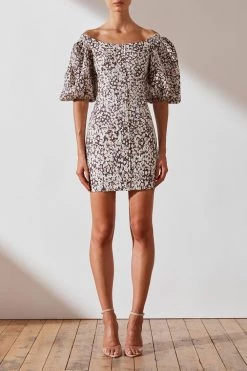 Shona Joy Dahlia OTS Fitted Mini Dress