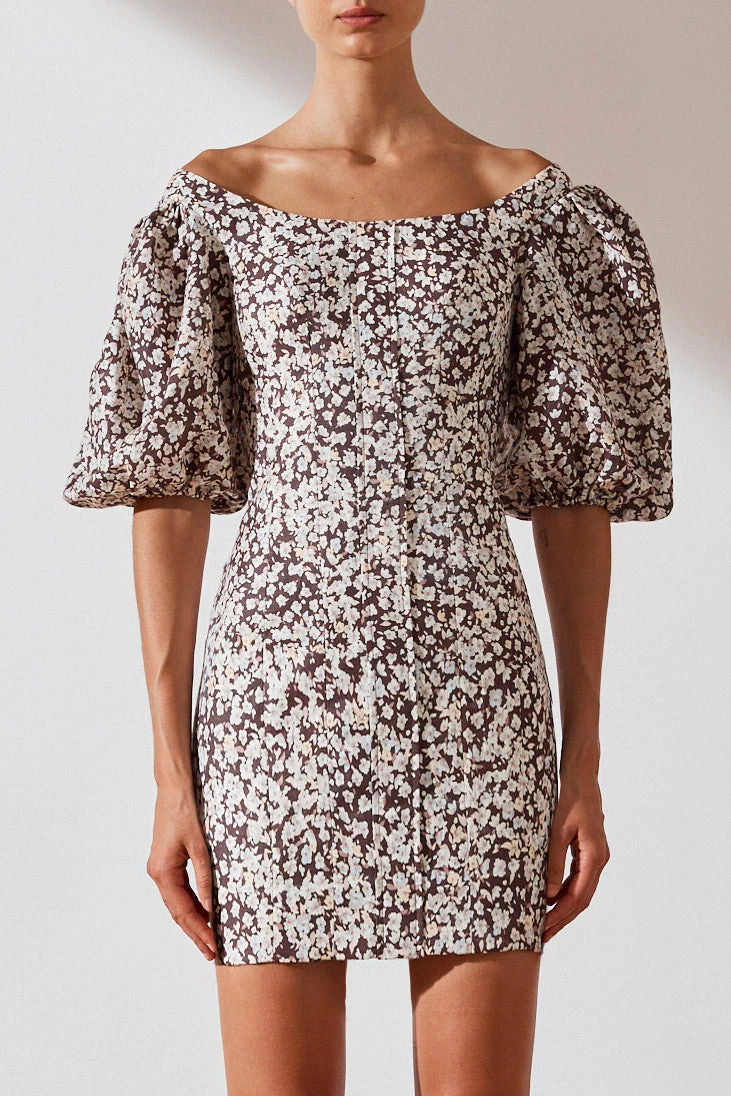 Shona Joy Dahlia OTS Fitted Mini Dress 4 Shona Joy Dahlia OTS Fitted Mini Dress