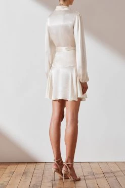 Shona Joy Joan Wrap Mini Dress