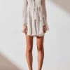 Shona Joy Garner Drawstring Mini Dress