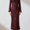 Shona Joy Morrison LS Bias Midi Dress