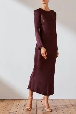 Shona Joy Morrison LS Bias Midi Dress