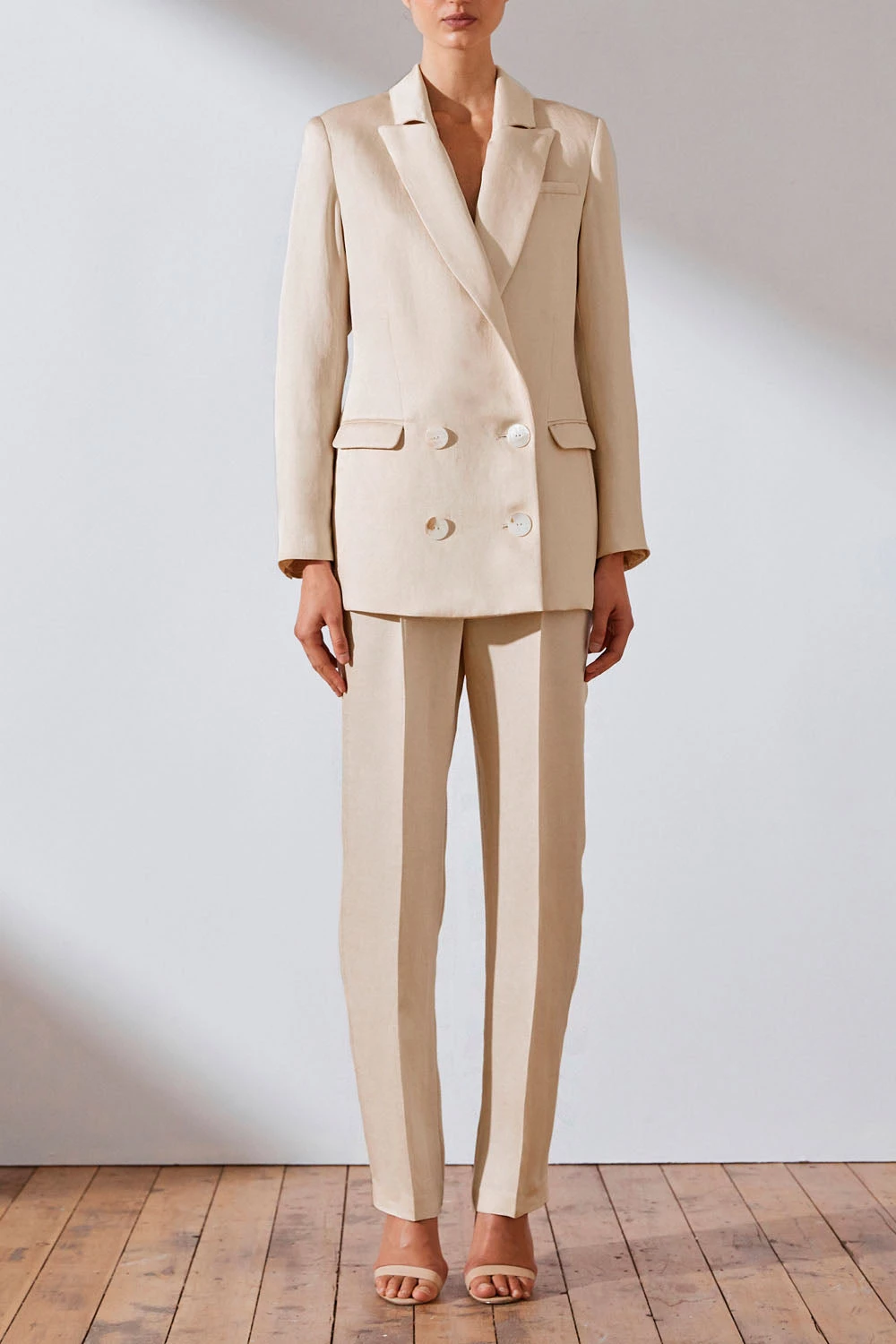 Shona Joy Wren Linen Tailored Trousers 6 Shona Joy Wren Linen Tailored Trousers