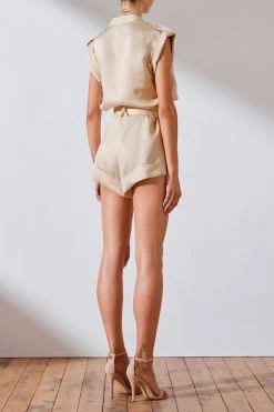 Shona Joy Wren Linen Boiler Suit