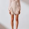 Shona Joy Contour Ruffle Mini Dress Ecru 2 Shona Joy Contour Ruffle Mini Dress Ecru