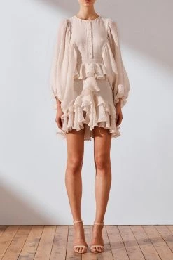 Shona Joy Charlotte Drape Sleeve Mini Dress 15 Shona Joy Charlotte Drape Sleeve Mini Dress