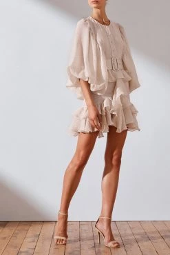 Shona Joy Charlotte Drape Sleeve Mini Dress 10 Shona Joy Charlotte Drape Sleeve Mini Dress