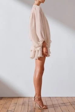 Shona Joy Charlotte Drape Sleeve Mini Dress 12 Shona Joy Charlotte Drape Sleeve Mini Dress