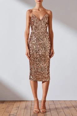 Shona Joy Faye Cocktail Midi Dress