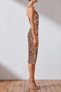 Shona Joy Faye Cocktail Midi Dress