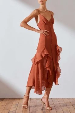 Shona Joy Charlotte Cocktail Midi Dress 9 Shona Joy Charlotte Cocktail Midi Dress