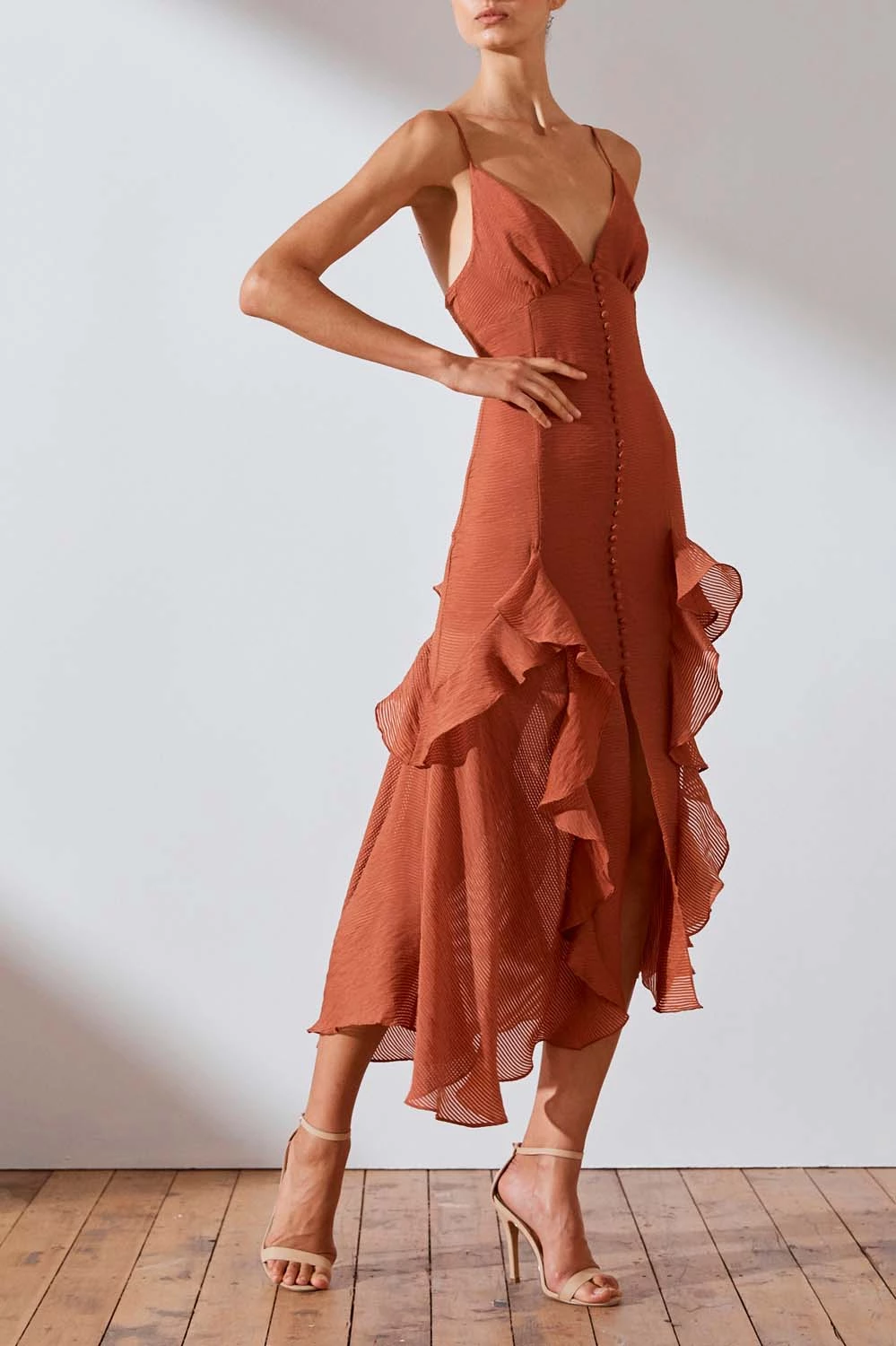 Shona Joy Charlotte Cocktail Midi Dress 5 Shona Joy Charlotte Cocktail Midi Dress