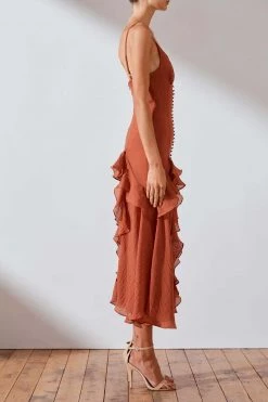 Shona Joy Charlotte Cocktail Midi Dress 10 Shona Joy Charlotte Cocktail Midi Dress