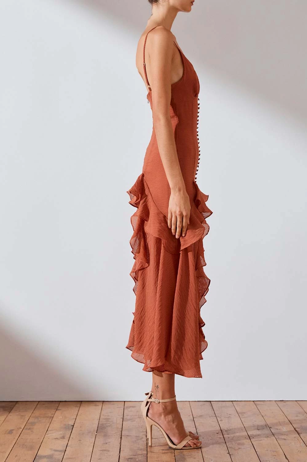 Shona Joy Charlotte Cocktail Midi Dress 6 Shona Joy Charlotte Cocktail Midi Dress