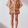 Shona Joy Monroe Drape Sleeve Mini Dress