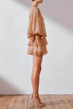 Shona Joy Monroe Drape Sleeve Mini Dress