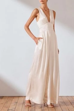 Shona Joy Jefferson Plunged Jumpsuit 9 Shona Joy Jefferson Plunged Jumpsuit